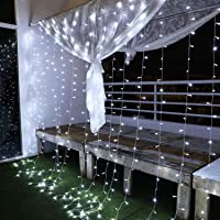 Los mejores  - Yinuo Mirror Luces Navidad Led- Cortina de Luces 3x3㎡ Cable de Cobre 300 Led- Resistente al Agua- 31v- 8 Modos de Luz…